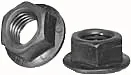 METRIC FLANGE NUT M6-1.0 SERRATED