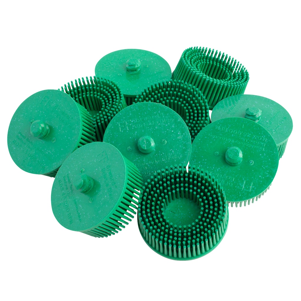 2in Green Bristle Discs – 50 Grit (10pk)